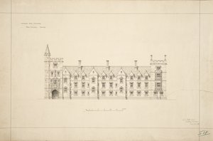 New College Oxford: Voorgestelde Nieuwe Gebouwen, 1870-79
